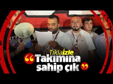 Karamanoğulları Taraftar grubu basın toplantısı düzenledi.