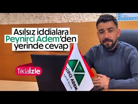 Peynirci Adem'den basın açıklaması