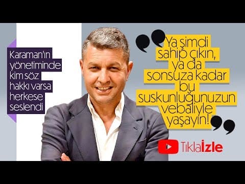 Mehmet Ali Han’dan Duygulandıran Çağrı: “Sahipsiz Karaman Olmaz!”